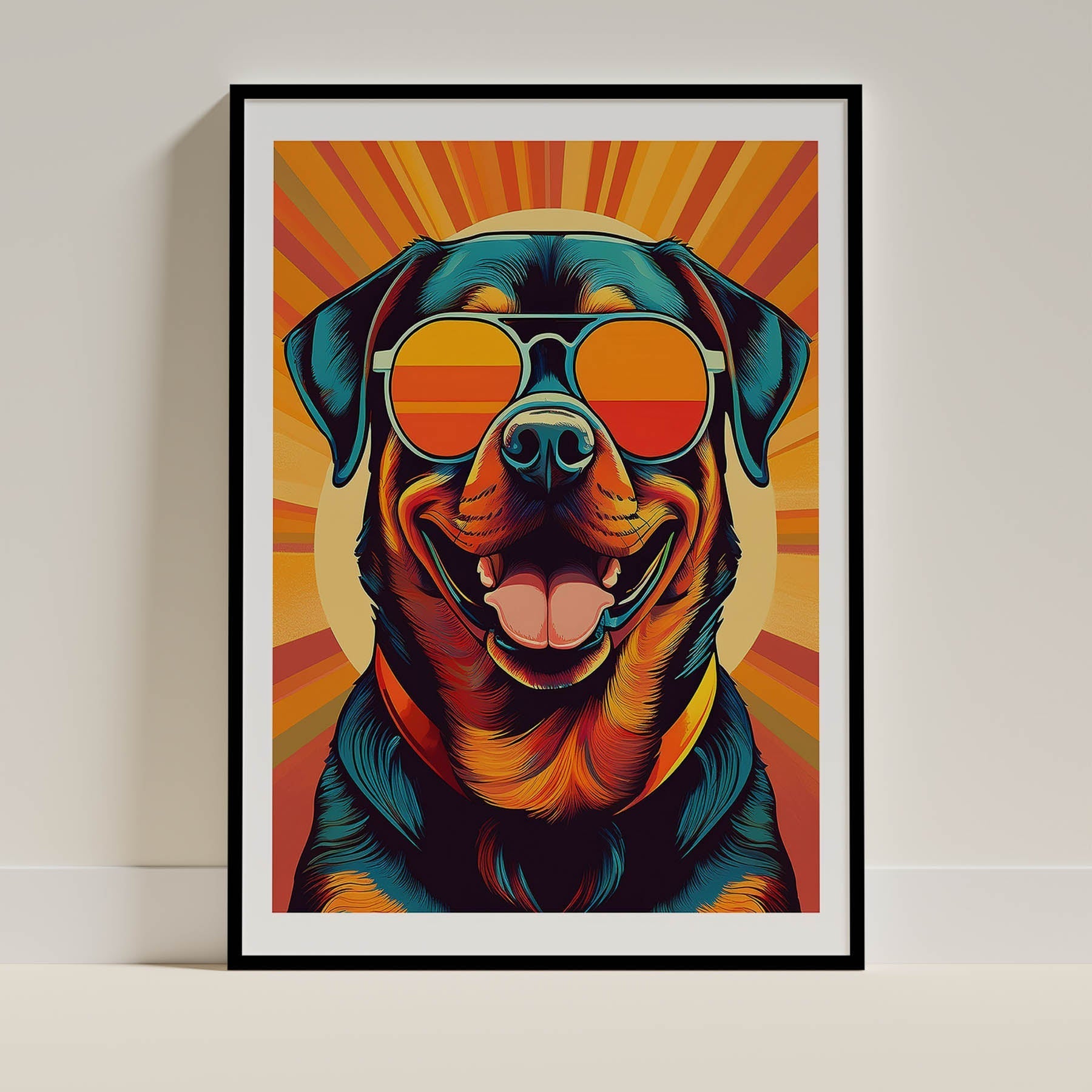 Rottweiler Dog Art Print Unframed Vol 2 | 8 Unique Designs | Wall Art Gift for Dog Lovers - Image 3 | Dogsy & Co