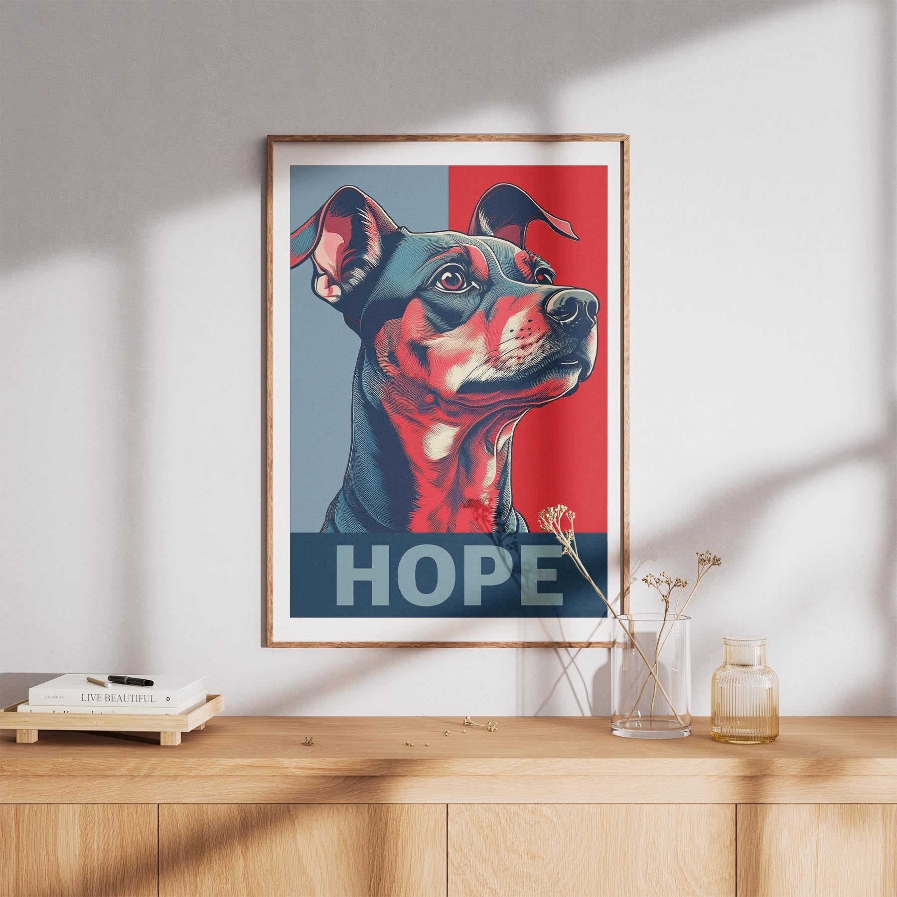 Miniature Pinscher HOPE Series Inspired by the Obama Poster image 8