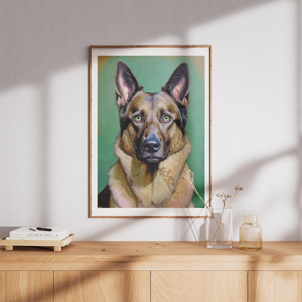 German Shepherd Green Painted Series image 8