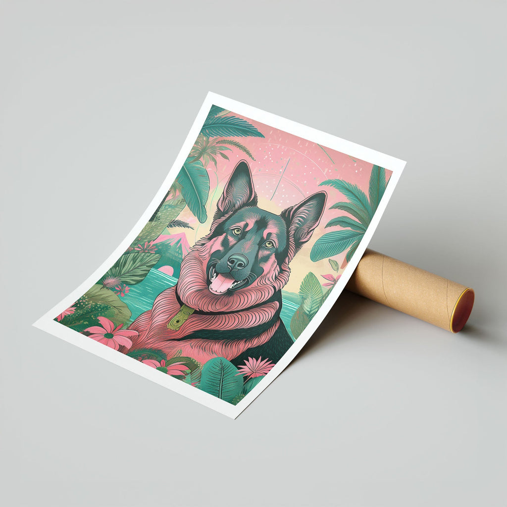 German Shepherd Flowery Dog image 7