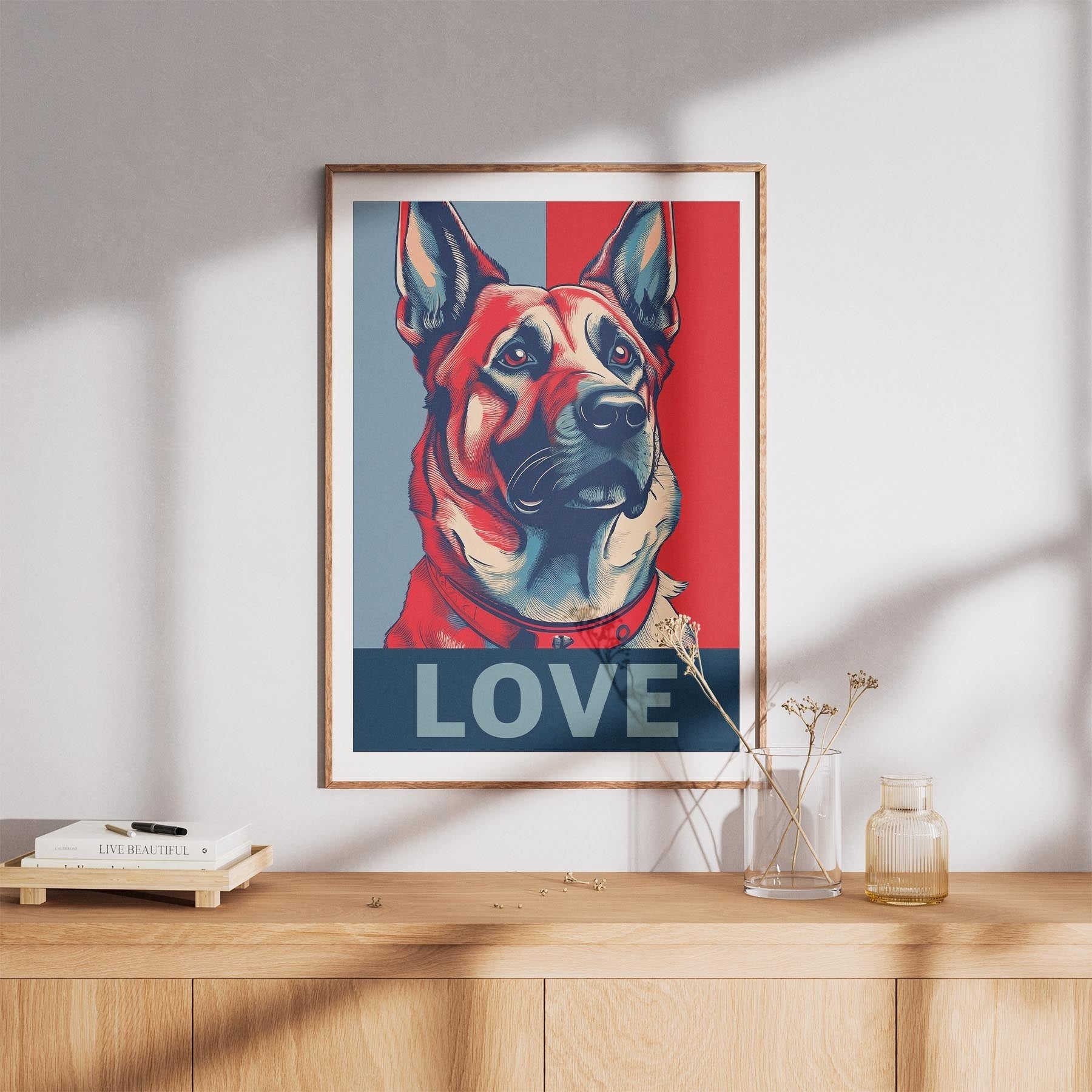 German Shepherd LOVE Series Inspired by the Obama Poster image 8