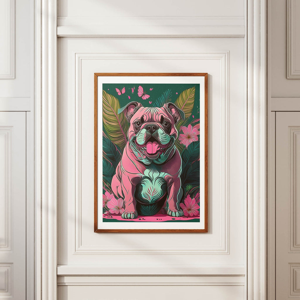 Bulldog 1 Flowery Dog image 3