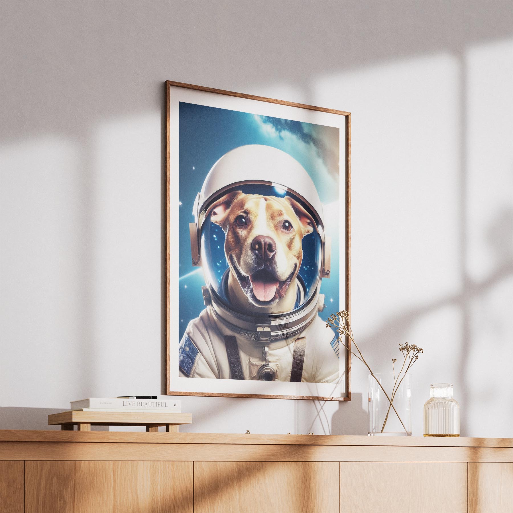 American Staffordshire Terrier Astronaut Dog Series image 5