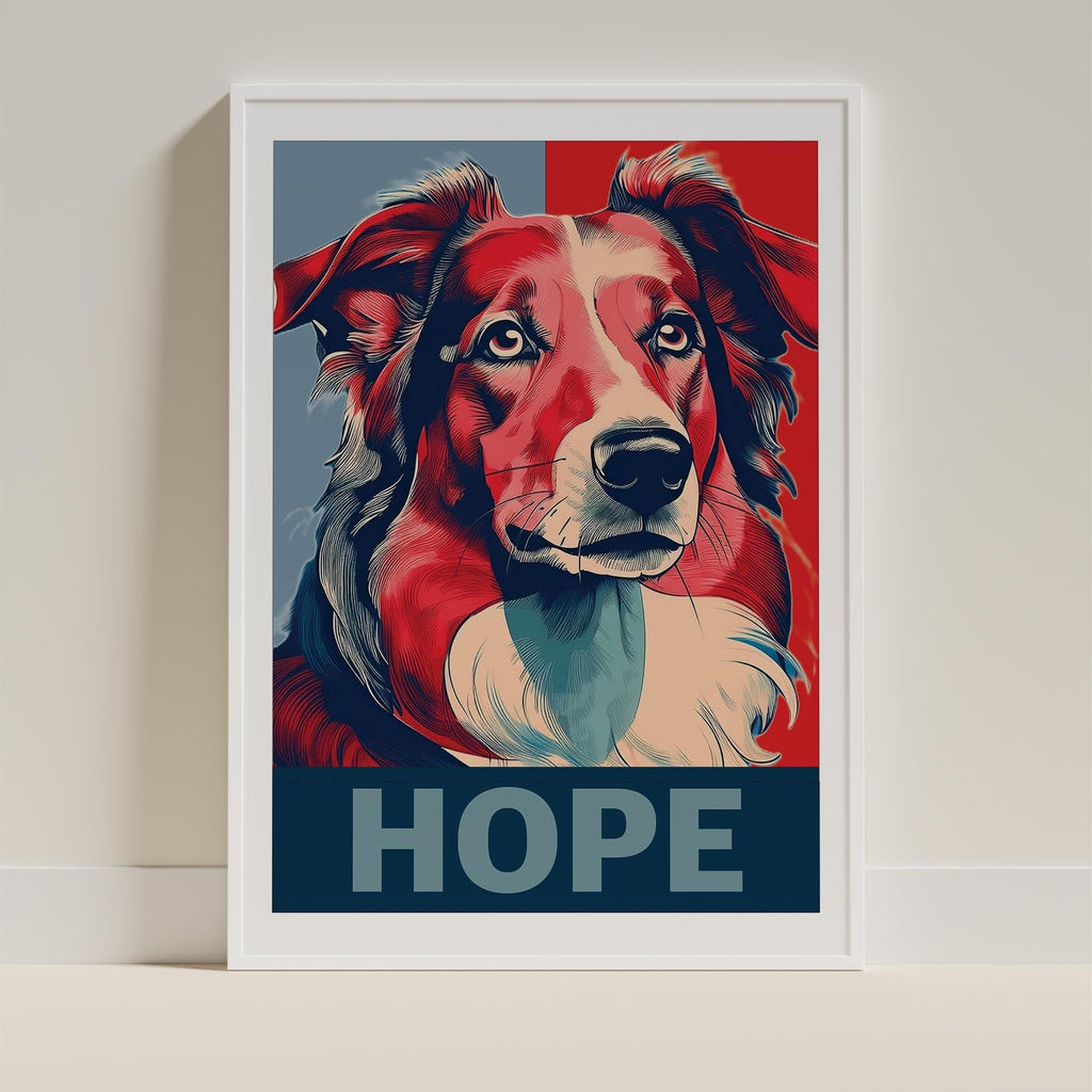Rough Smooth Collie HOPE Series Inspired by the Obama Poster image 9