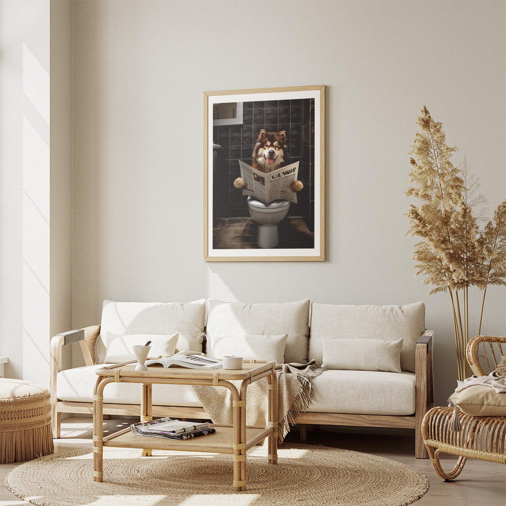 Alaskan Malamute Toilet Humour Dog Series 1 image 1