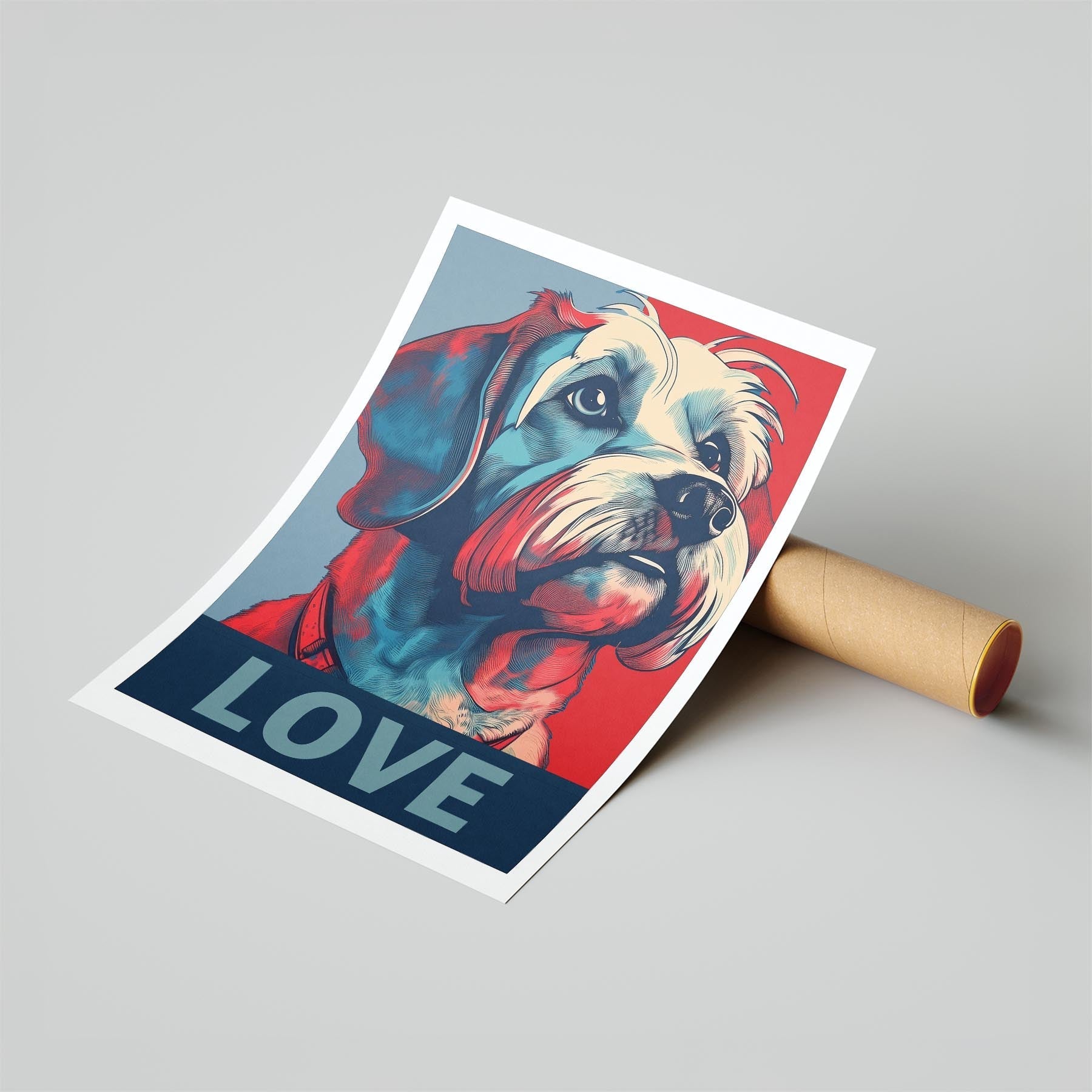 Maltese LOVE Series Inspired by the Obama Poster image 6