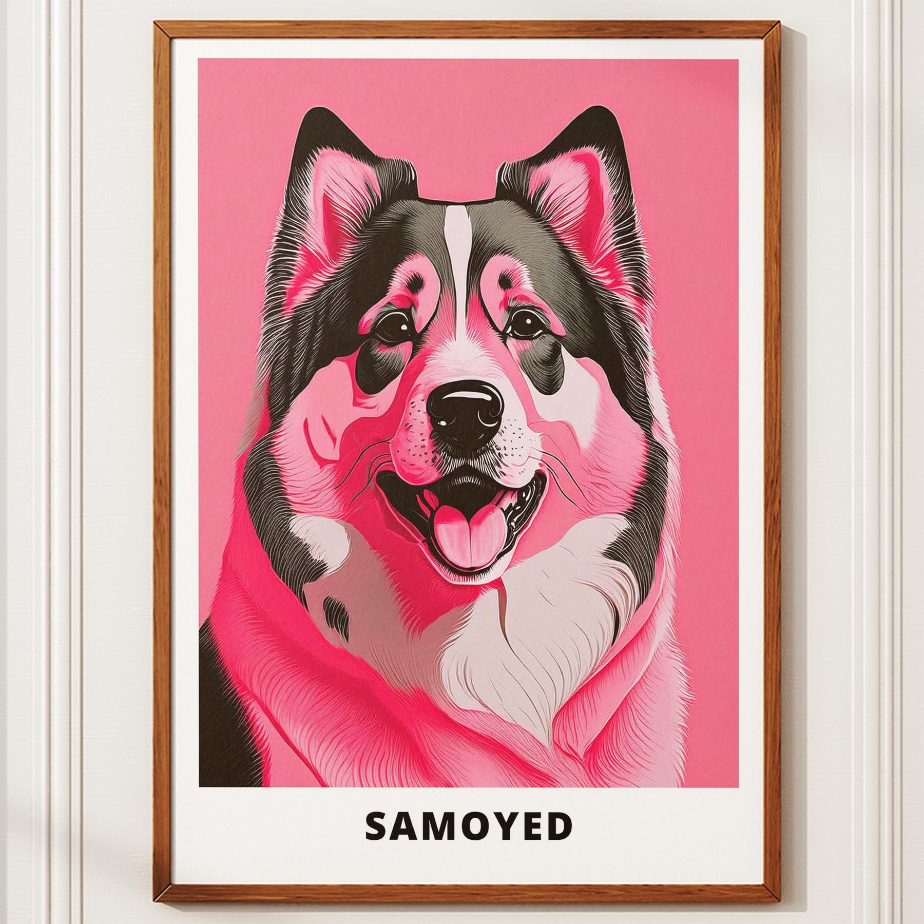 Samoyed Pink and Black Dog Series 1 image 10