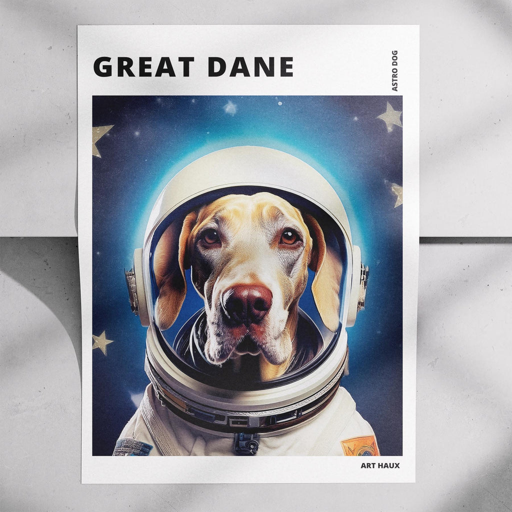 Great Dane Astronaut Dog Series with Text Astro Dog image 7