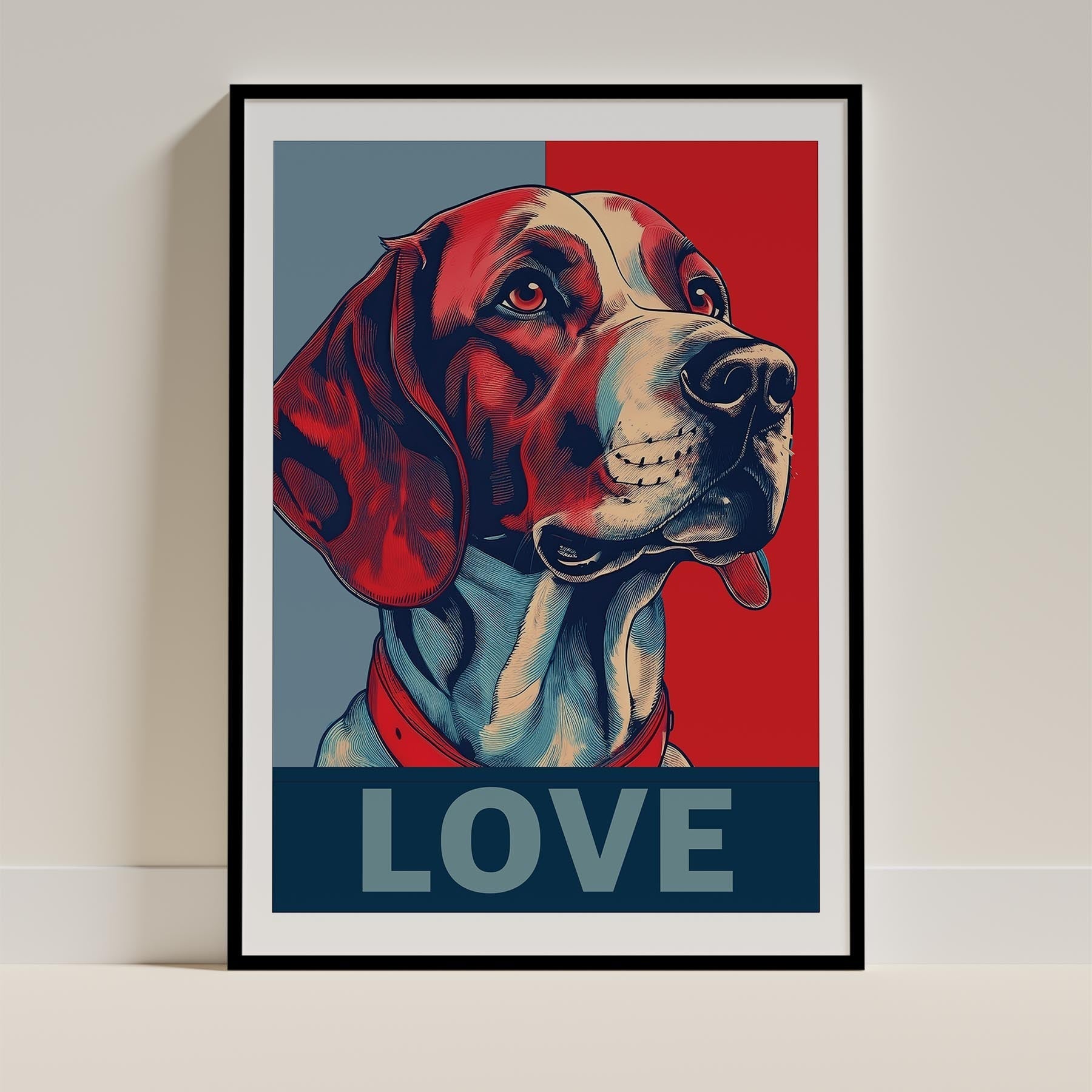 English Setter LOVE Series Inspired by the Obama Poster image 0