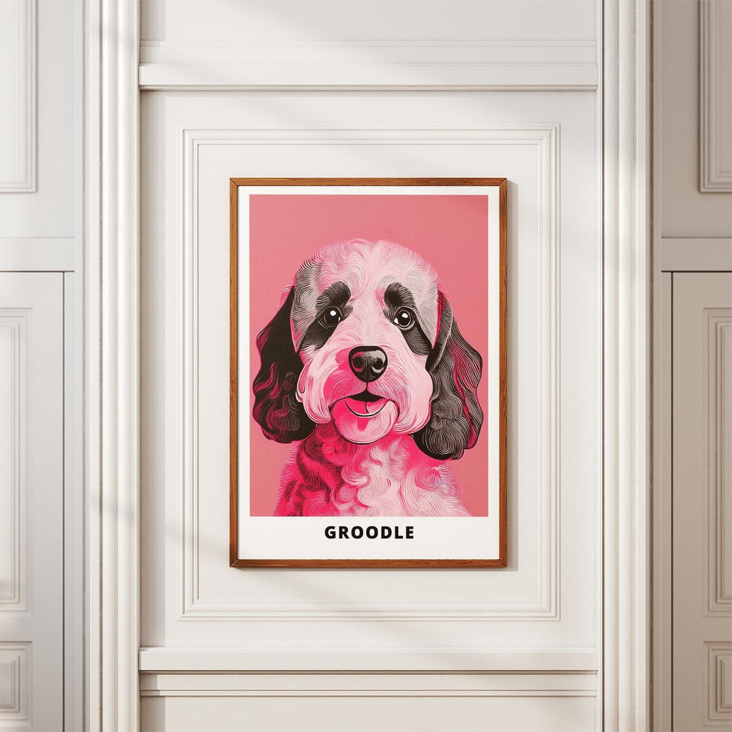 Groodle Pink and Black Dog Series 1 image 3