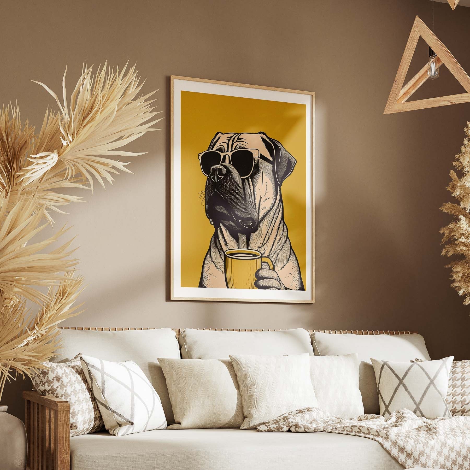 Bull Mastiff Chillin Coffee Dog image 5
