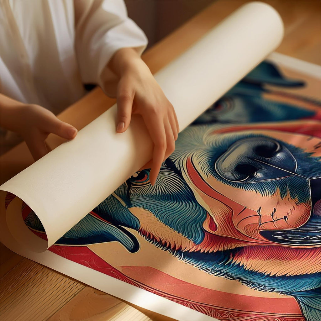 Rottweiler Hokusai Japanese Inspired Dog Series 1 image 1