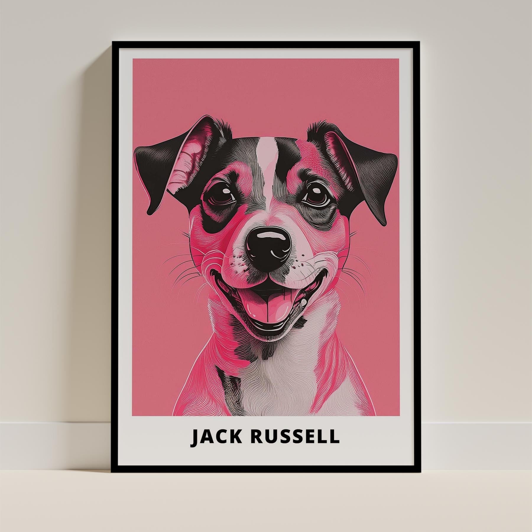 Jack Russell Pink and Black Dog Series 1 image 0