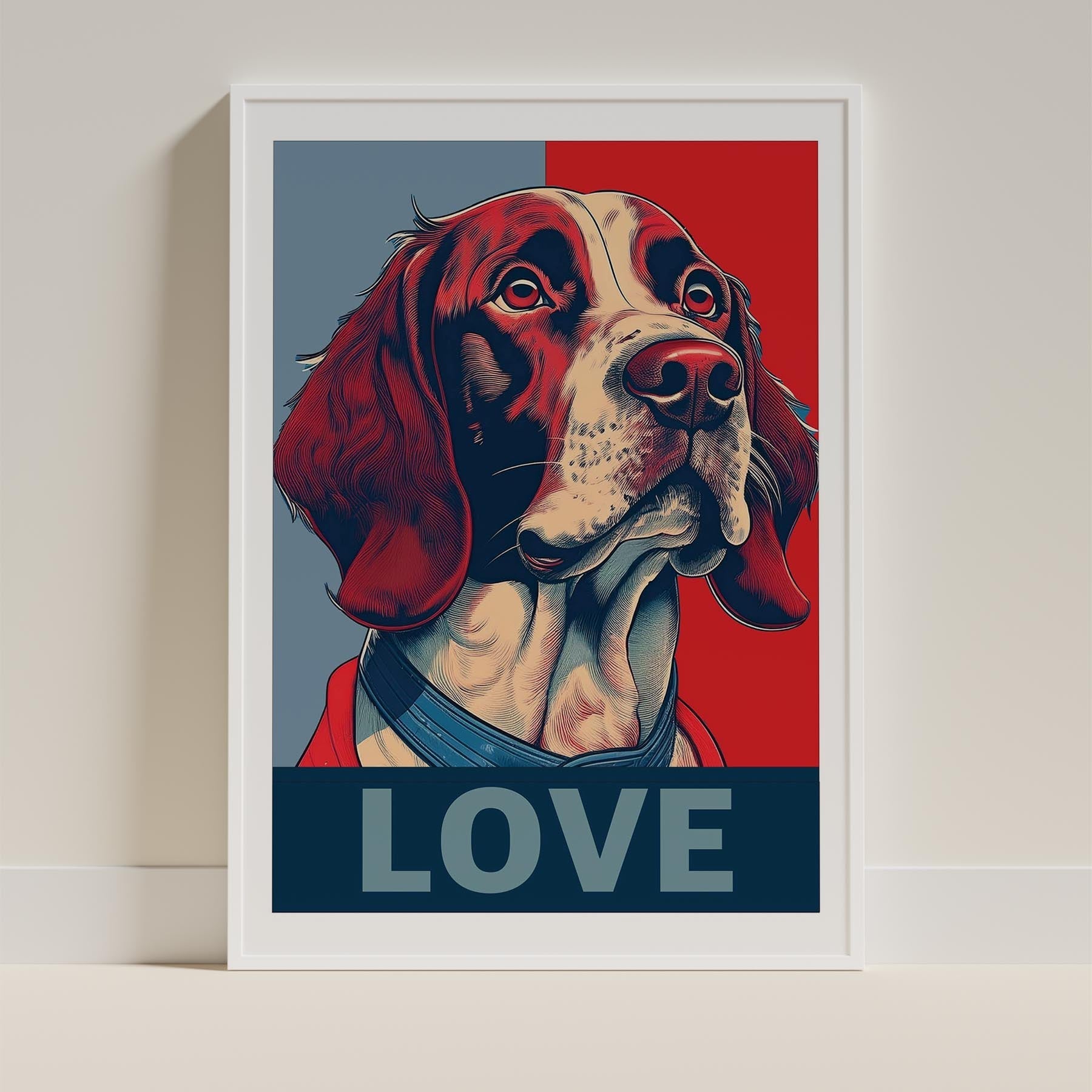 English Springer Spaniel LOVE Series Inspired by the Obama Poster image 9