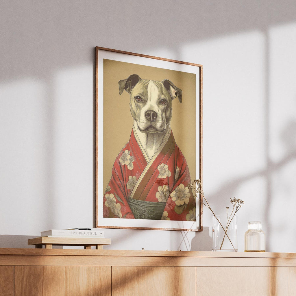 American Staffordshire Terrier Japanse Kimono Dog Series image 5
