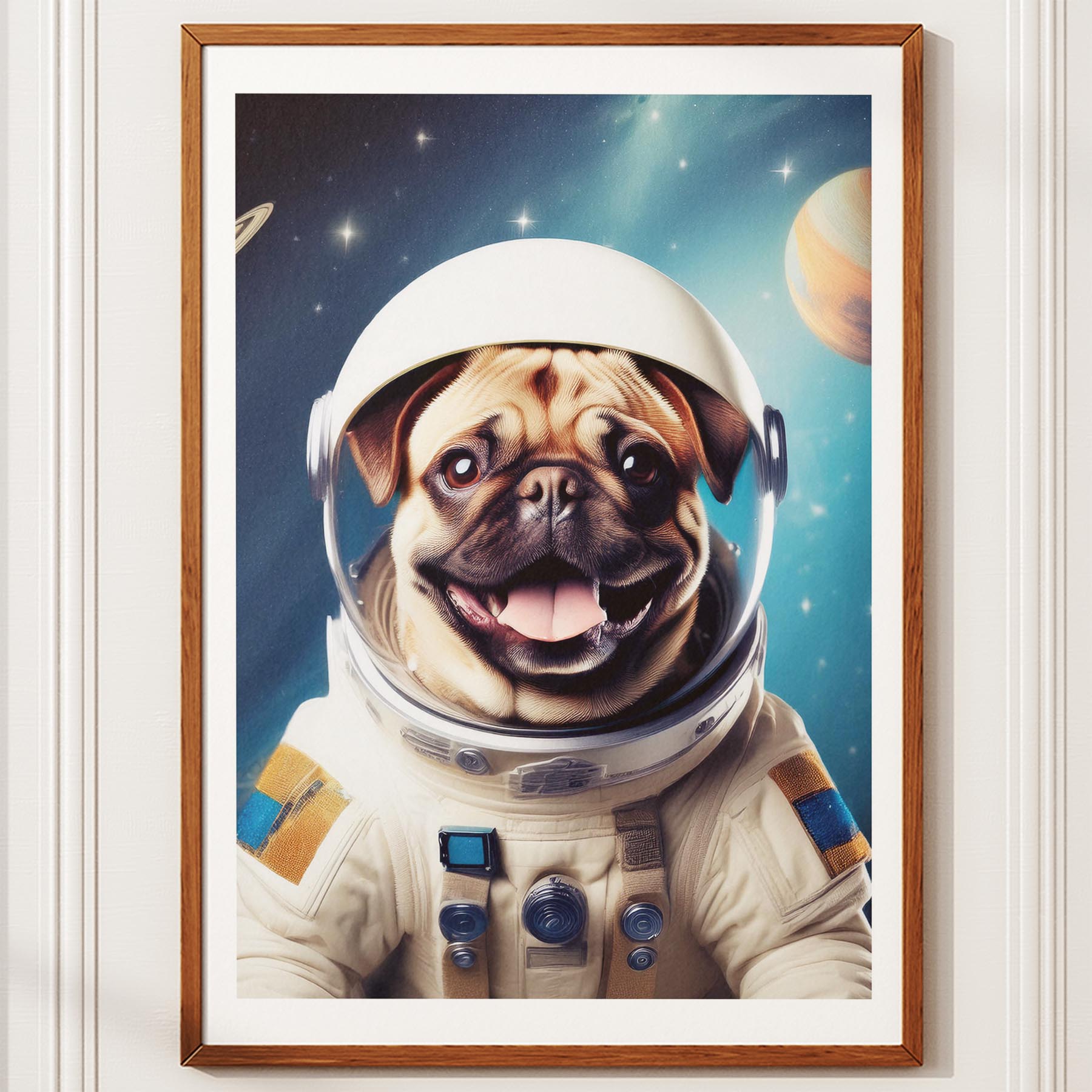Pug Astronaut Dog Series image 10