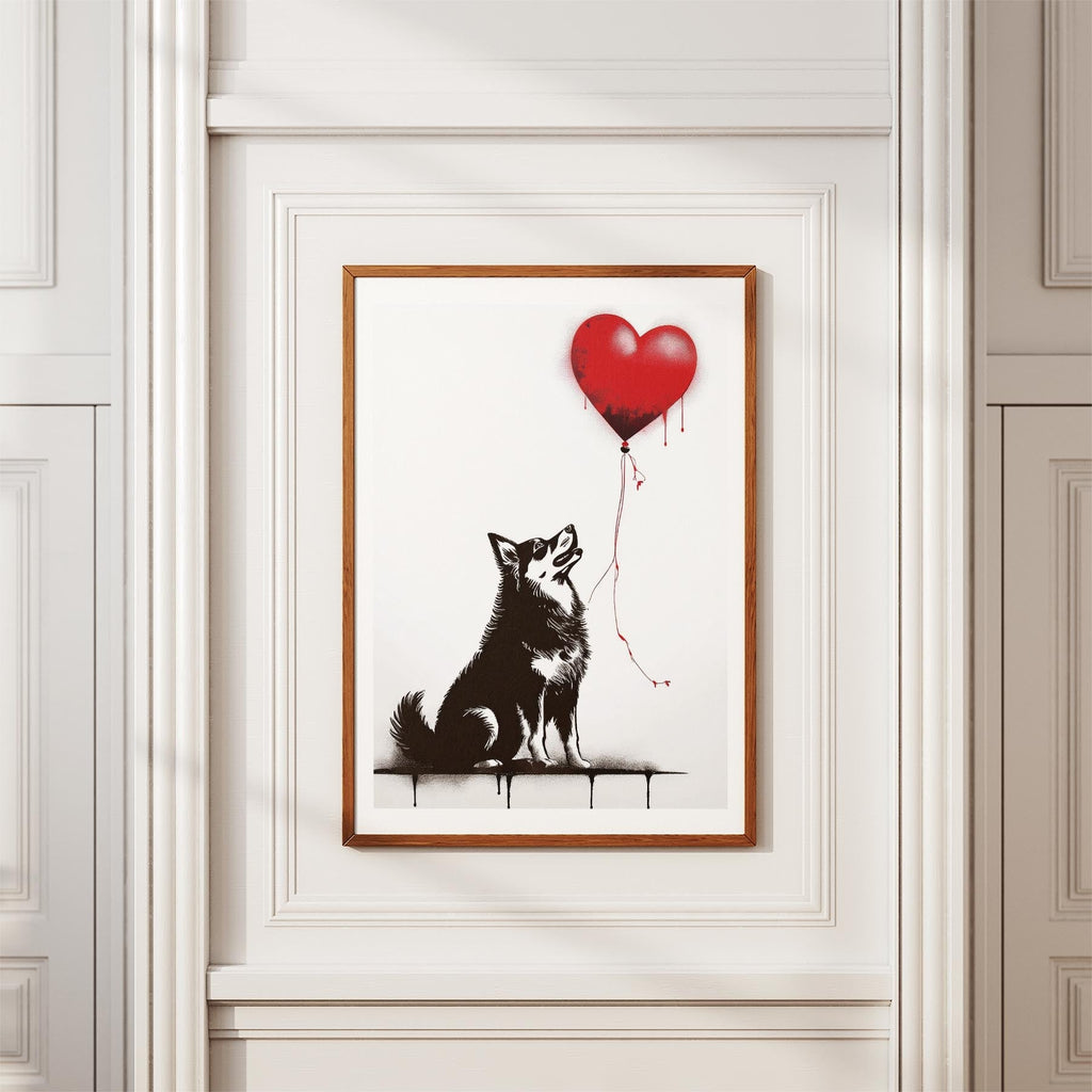 Finnish Lapphund DOGSY Series inspired by the Art of Banksy image 3