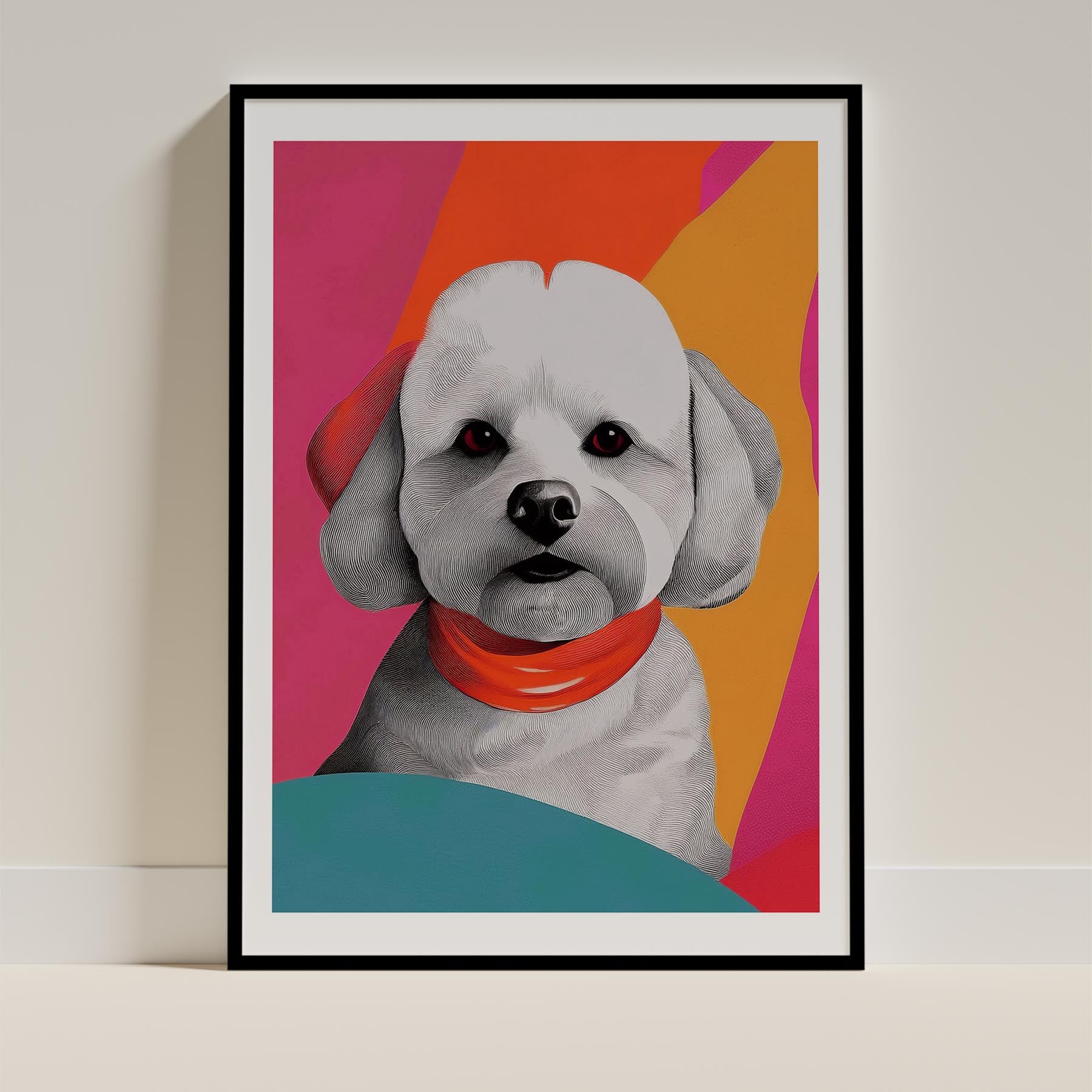 Bichon Frise Modern Pop Dog Series image 0