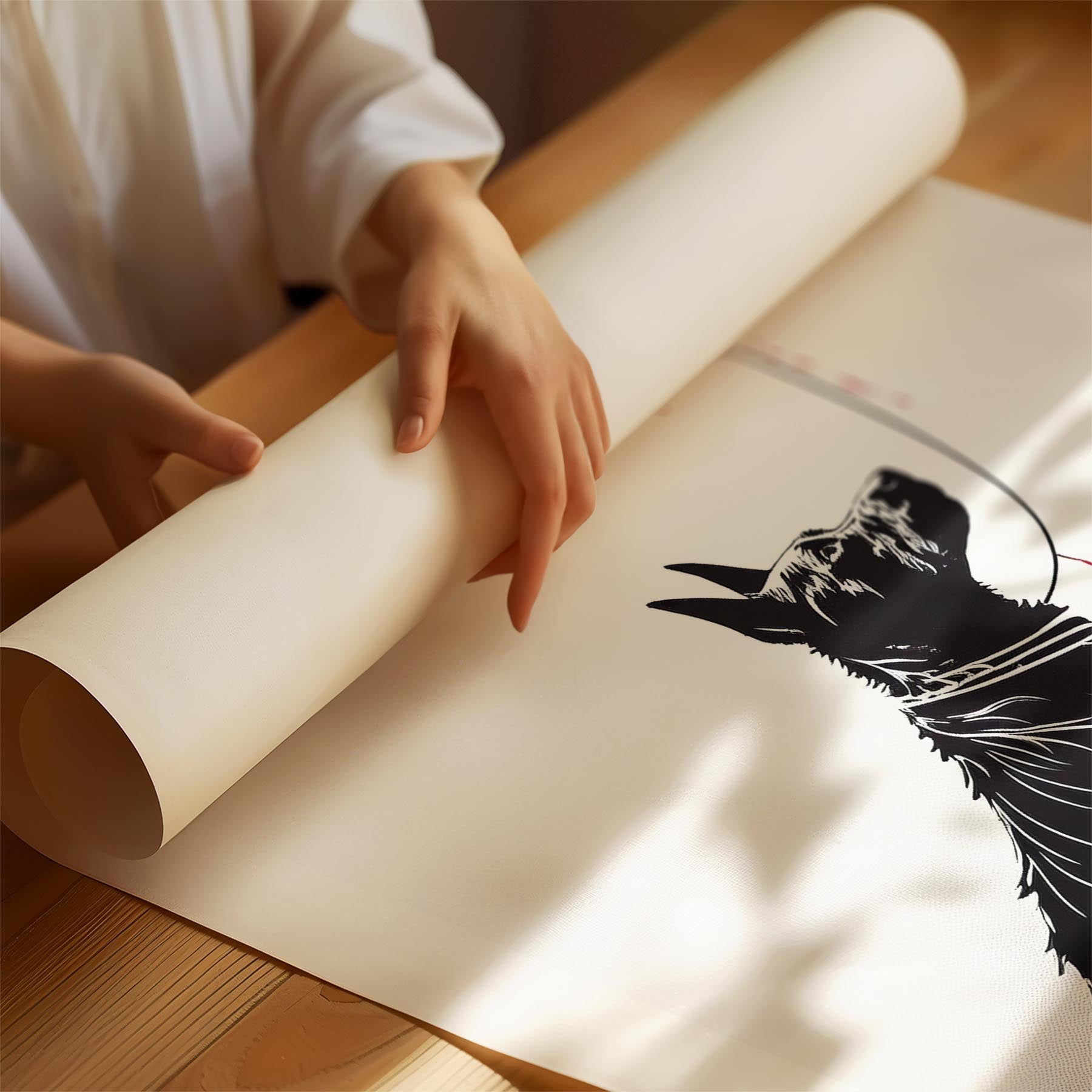 Cattle Dog DOGSY Series inspired by the Art of Banksy with text Dogsy image 1