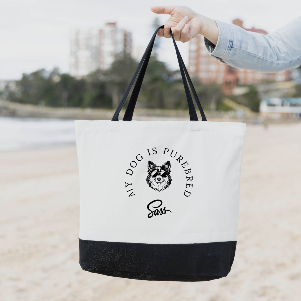 Shetland Sheepdog My Dog is Purebred Sass Bag image 1