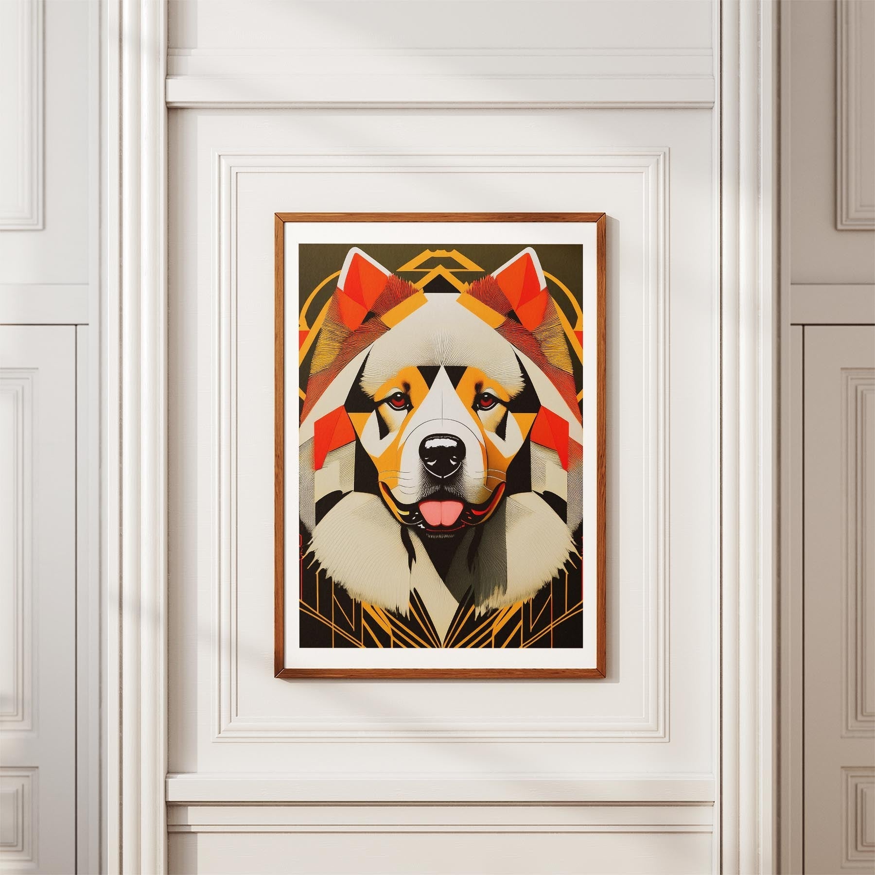 Chow Chow Geometric Orange Series image 3