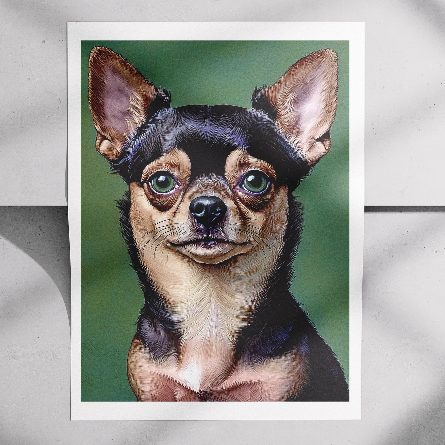 Chihuahua Green Painted Series image 7