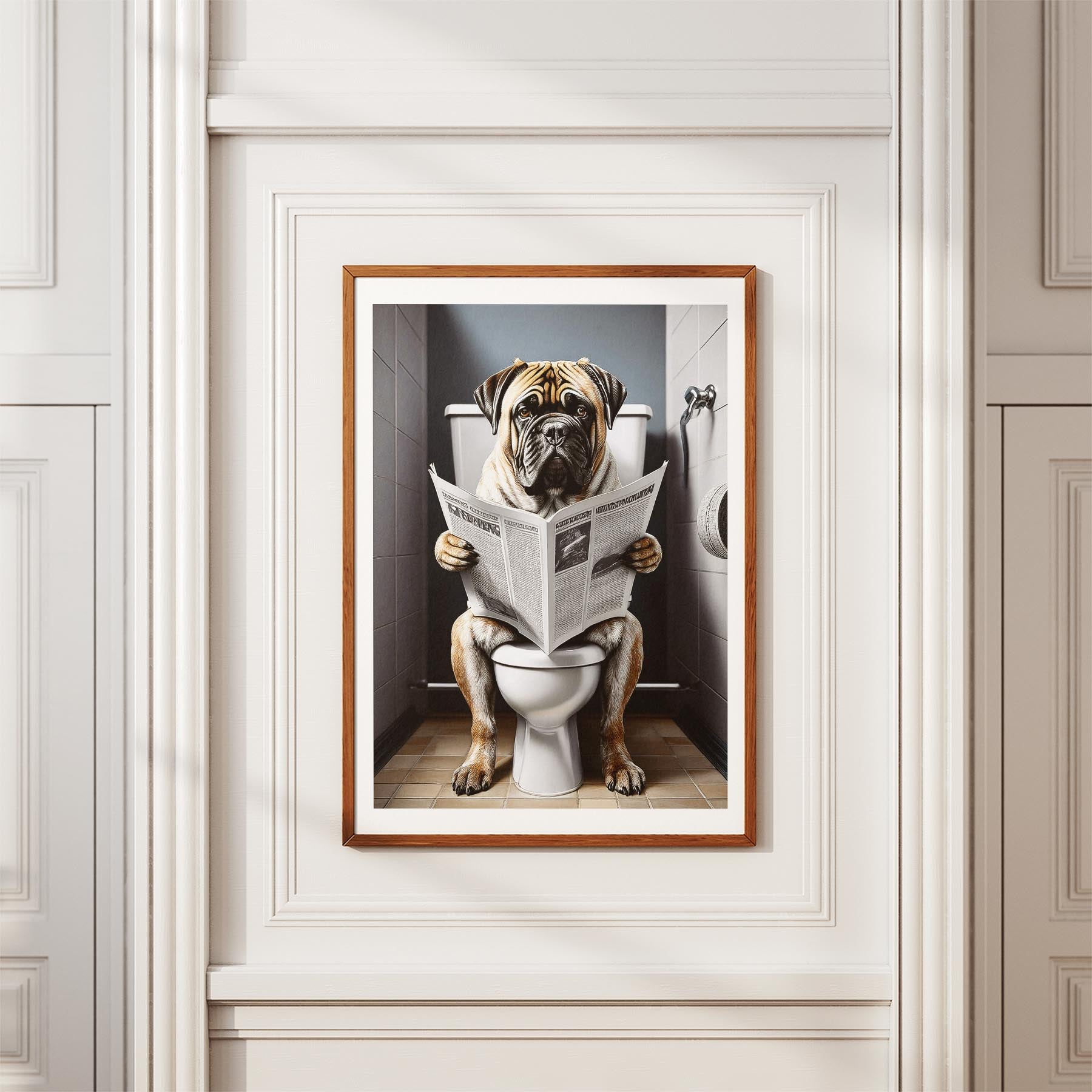 Bullmastiff Toilet Humour Dog Series image 3