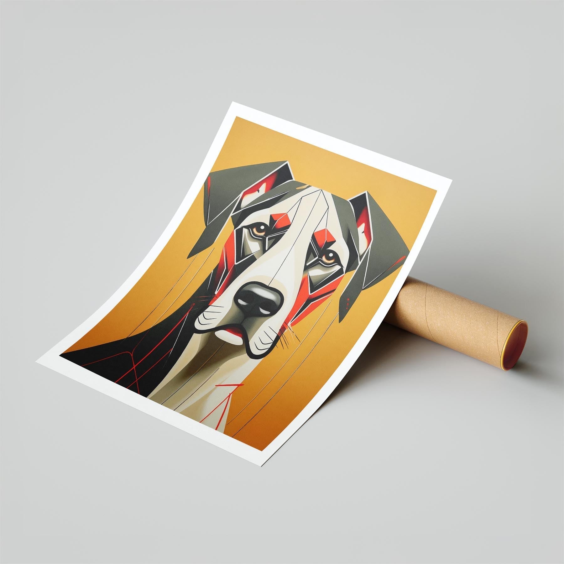 Great Dane Geometric Orange Series image 6