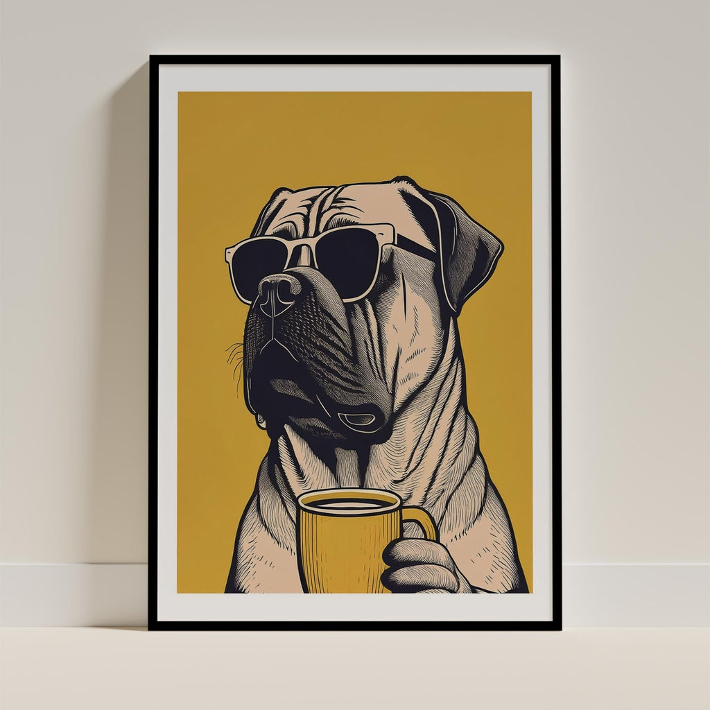Bull Mastiff Chillin Coffee Dog image 11