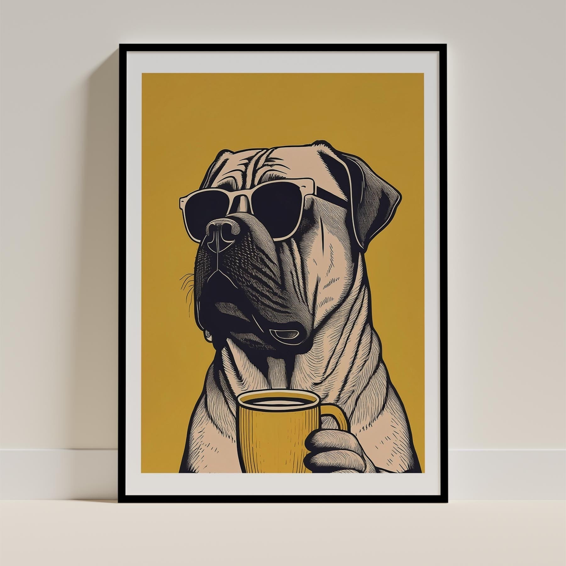 Bull Mastiff Chillin Coffee Dog image 11
