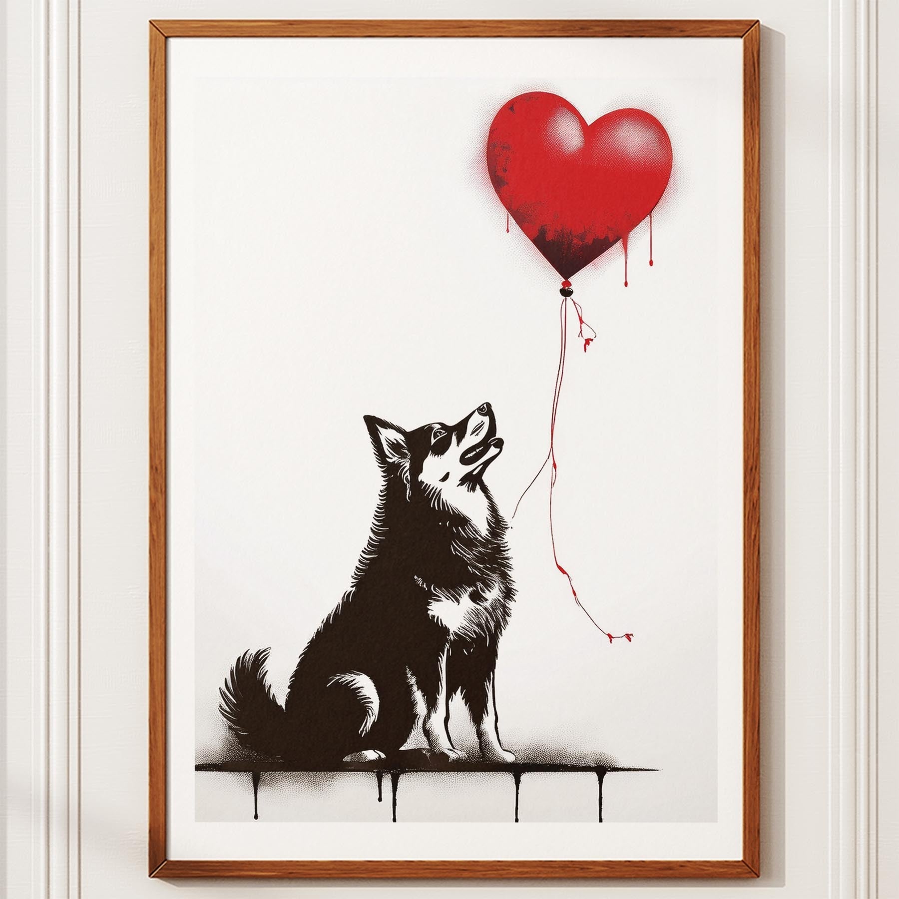 Finnish Lapphund DOGSY Series inspired by the Art of Banksy image 10
