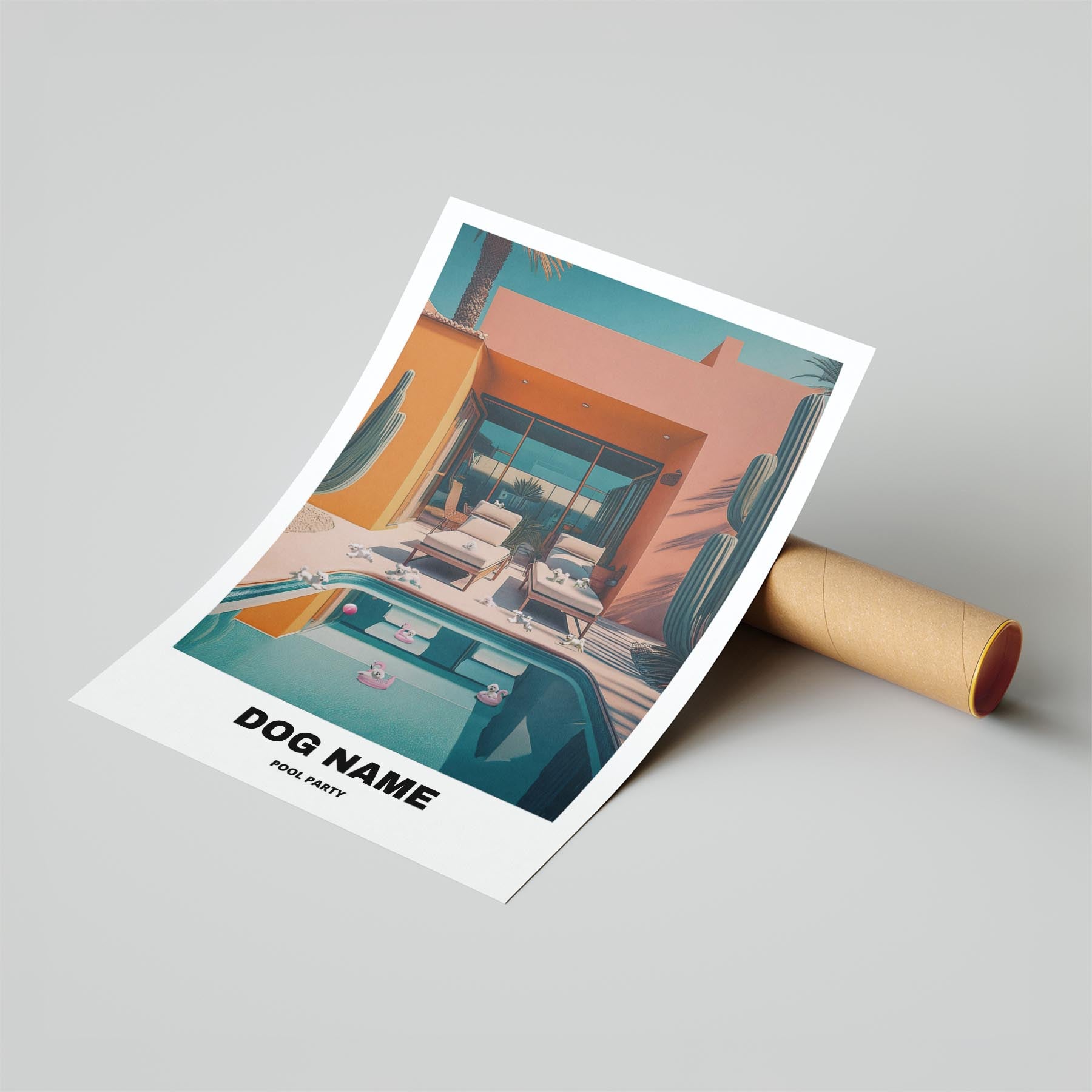 Bichon Frise Custom Pool Party WITH TEXT image 6