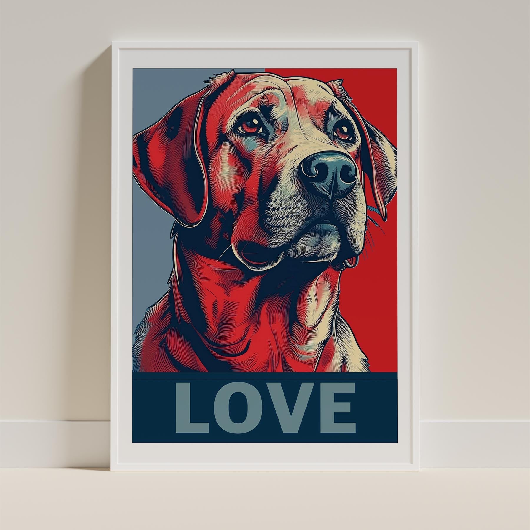 Labrador Retriever LOVE Series Inspired by the Obama Poster image 9