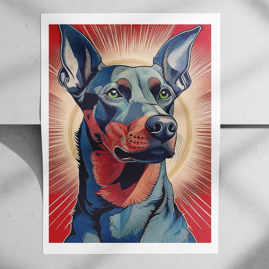 Doberman Hokusai Japanese Inspired Dog Series 1 image 7