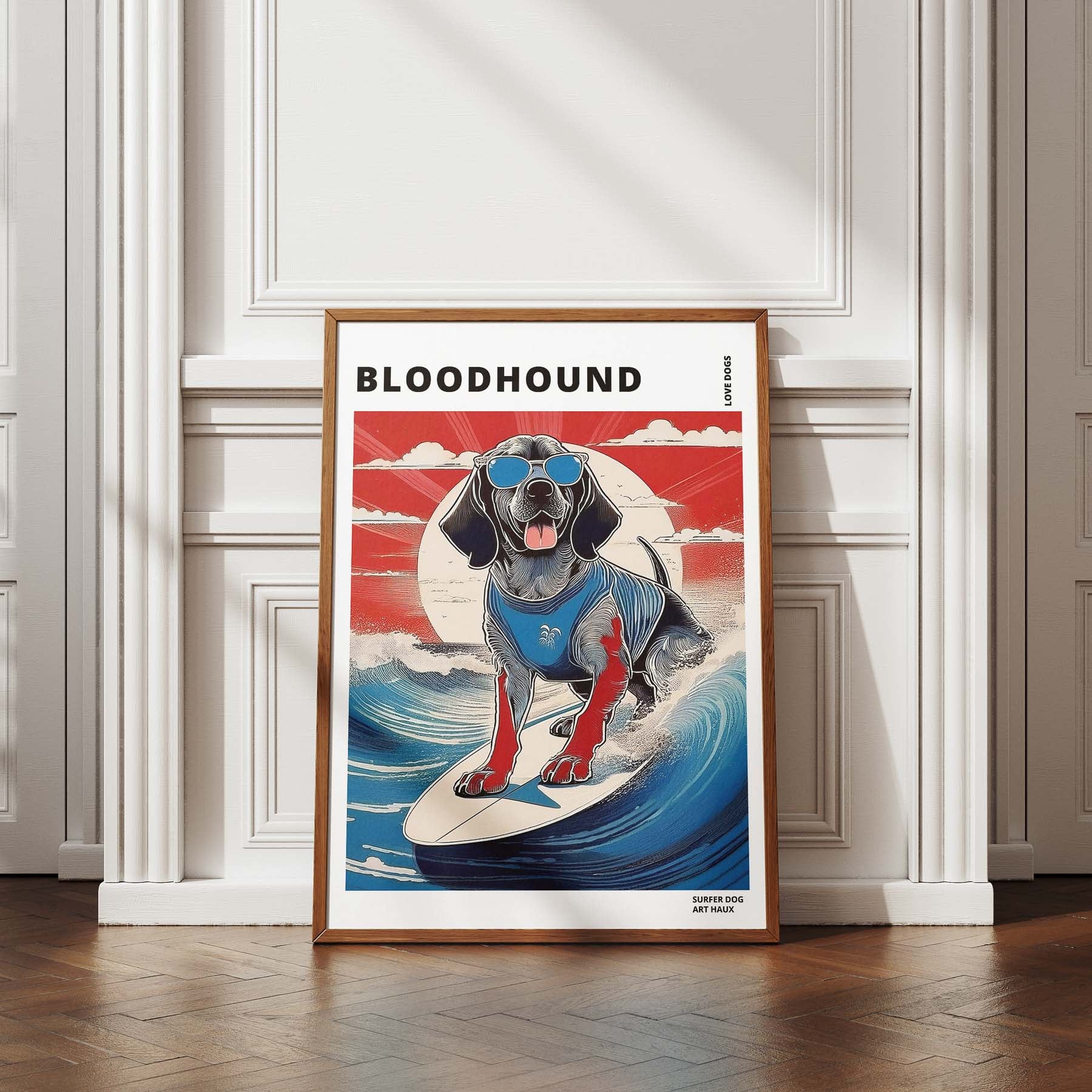 Blood Hound Hokosai Surfer Dogs 1 image 4