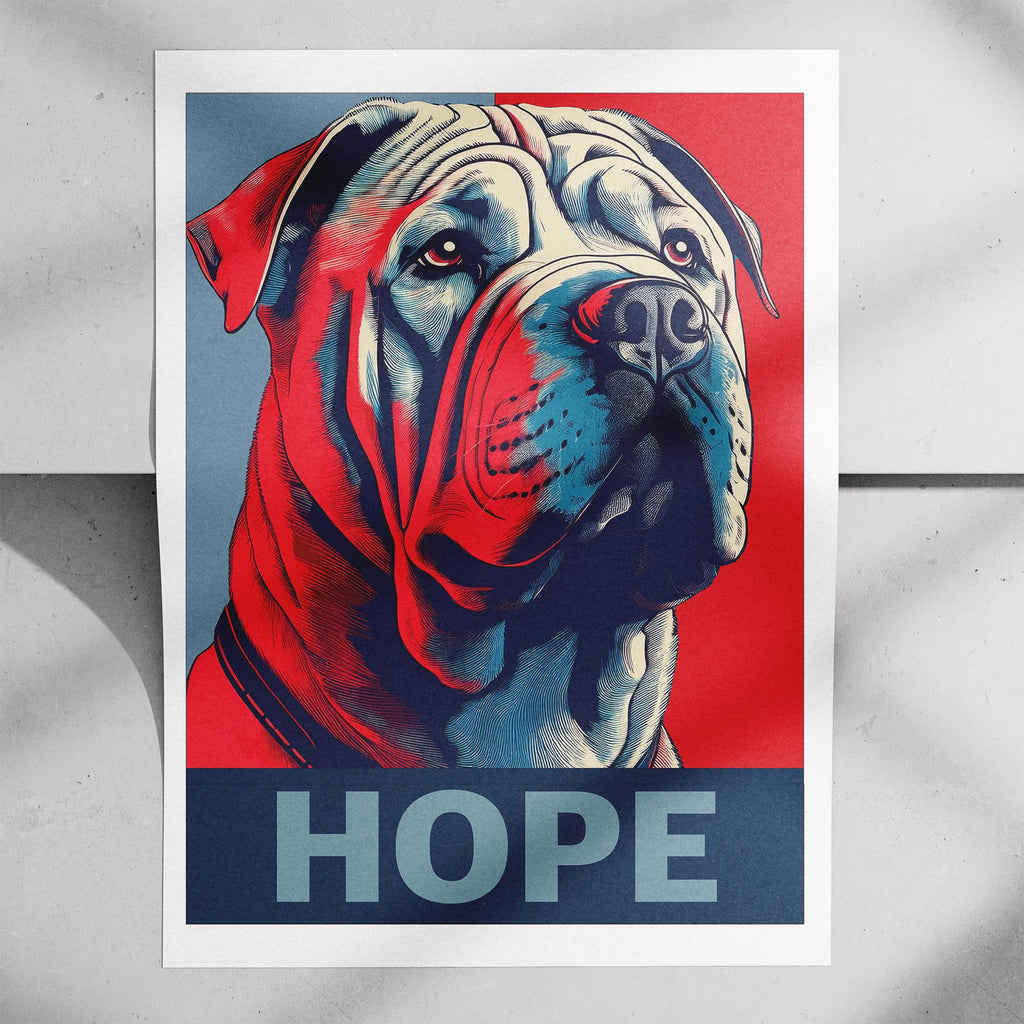 Shar Pei HOPE Series Inspired by the Obama Poster image 7