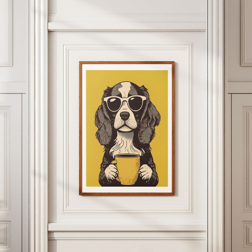 Cavalier King Charles Spaniel Chillin Coffee Dog image 2
