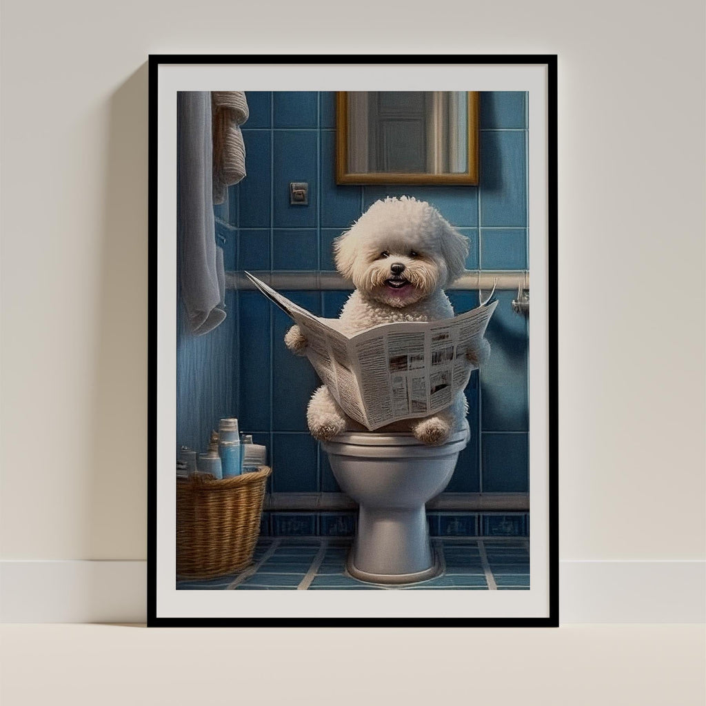 Bichon Frise Toilet Humour Dog Series image 0