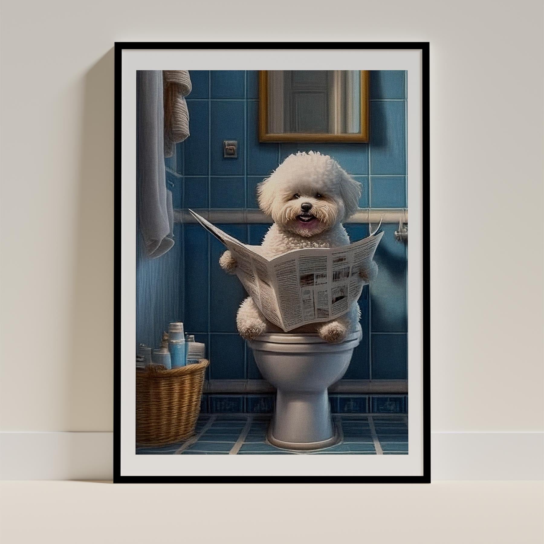 Bichon Frise Toilet Humour Dog Series image 0