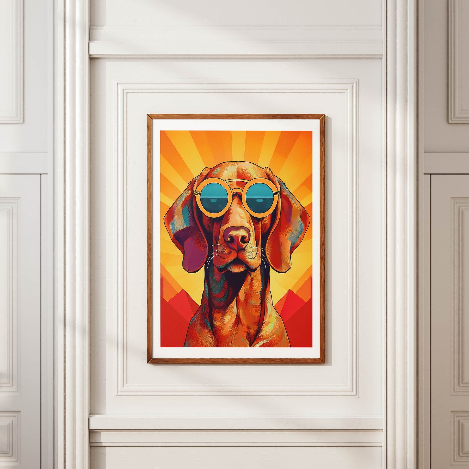 Vizsla In Colourful Sunnies 1 image 2