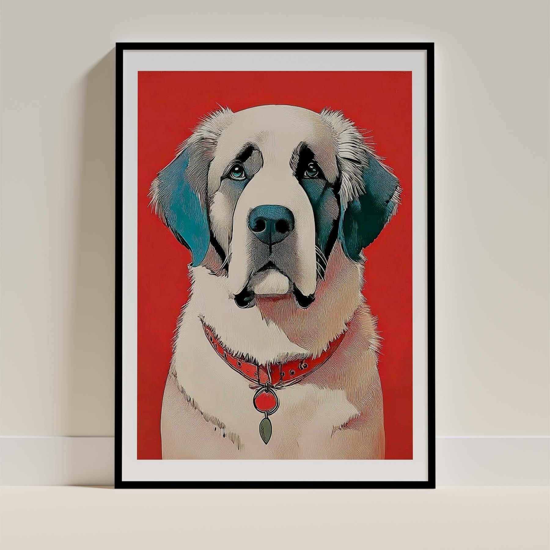 Saint Bernard Dog Art Print Unframed Vol 1 | 11 Unique Designs | Wall Art Gift for Dog Lovers - Image 2 | Dogsy & Co