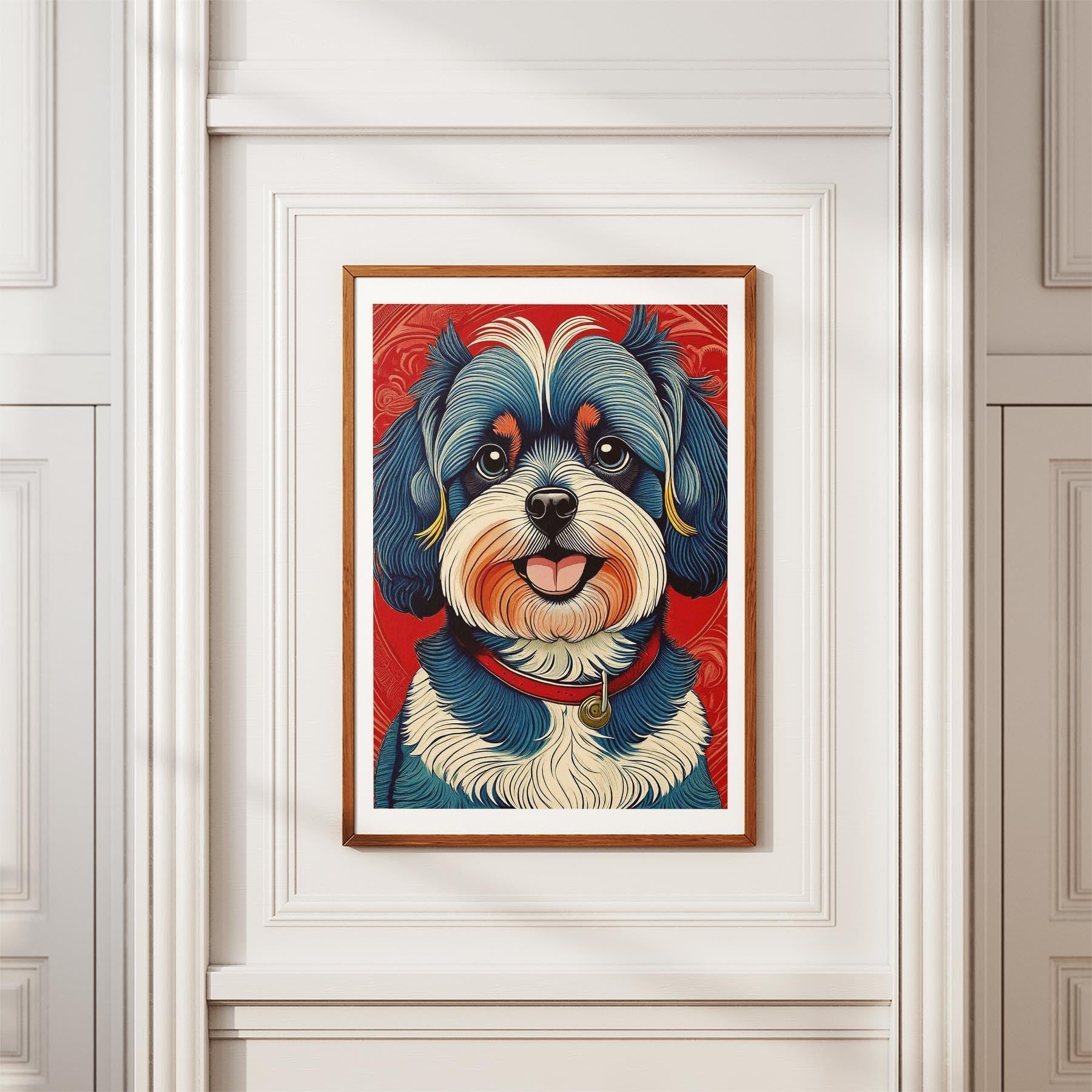 Shih Tzu Hokusai Japanese Inspired Dog Series image 3