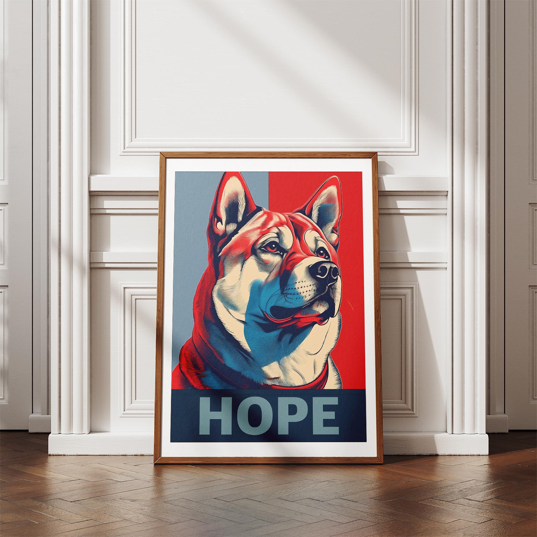 Akita Inu HOPE Series Inspired by the Obama Poster image 4