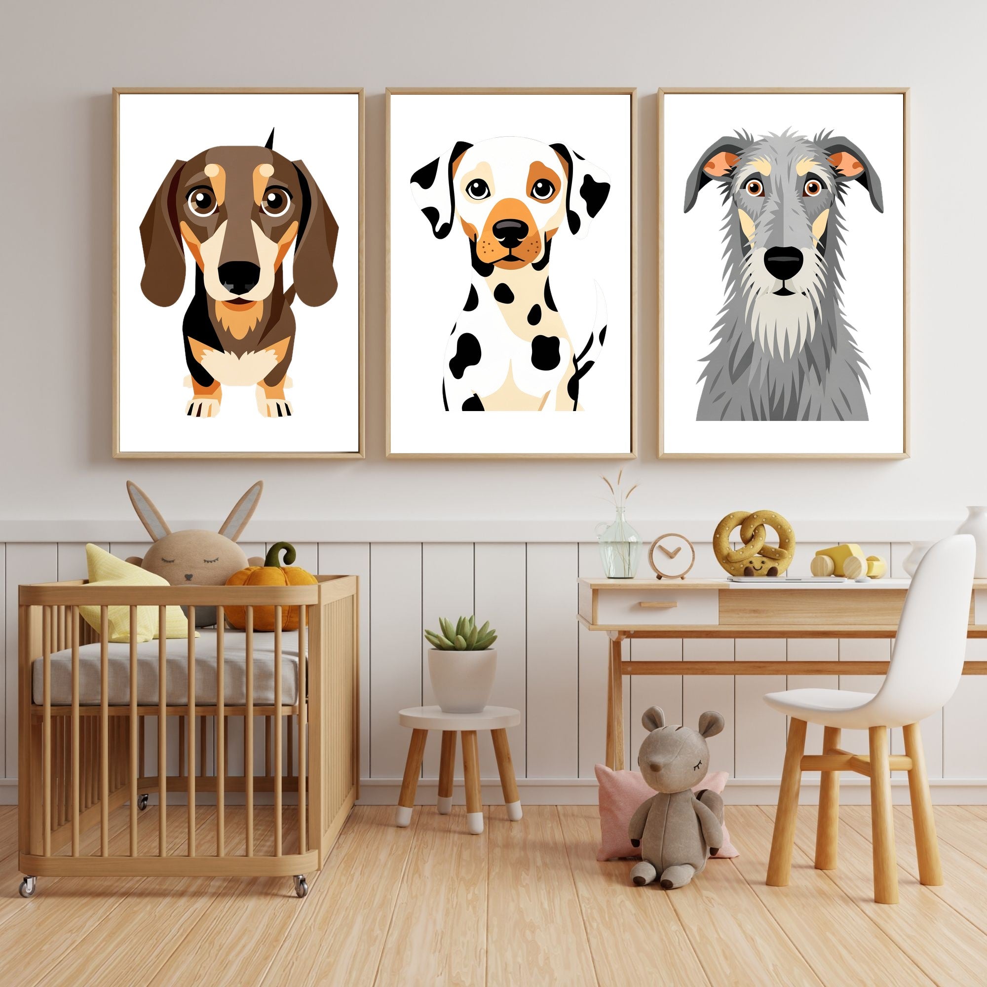 Bold Block Art Print - Framed Nursery Mockup