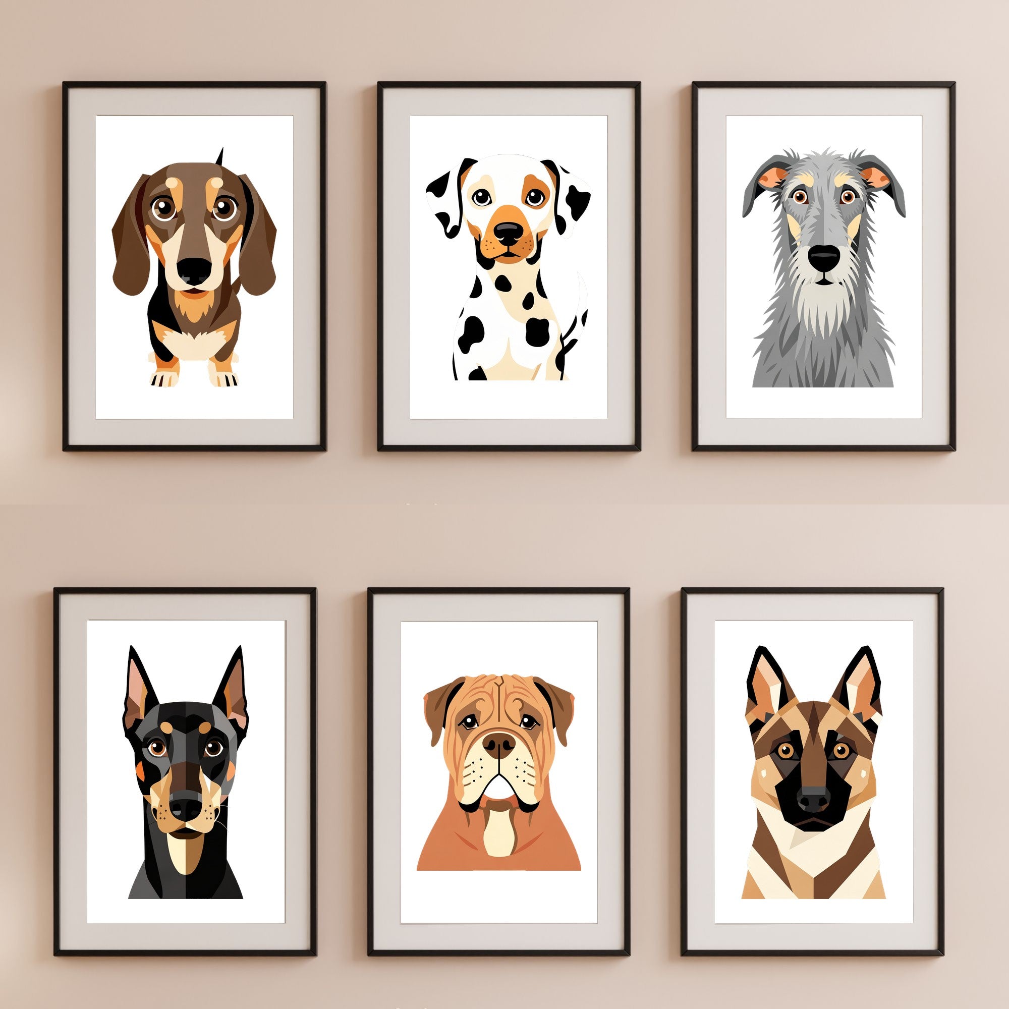 Bold Block Art Print - Framed Nursery Mockup