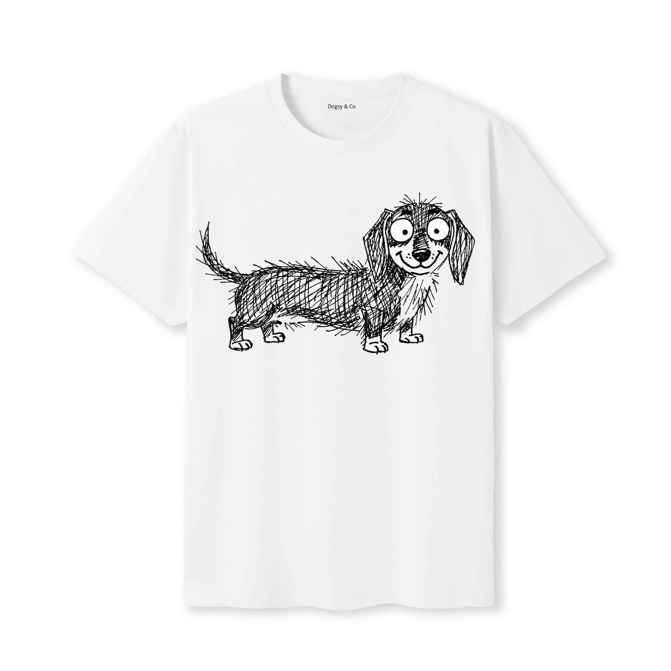Dachshund Scraggy Dog T-Shirt - White