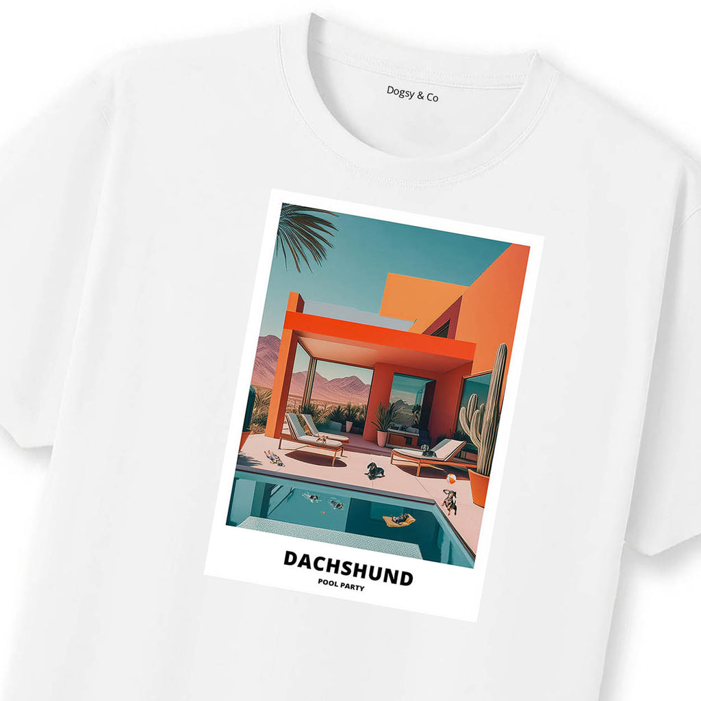 Dachshund Pool Party T-shirt