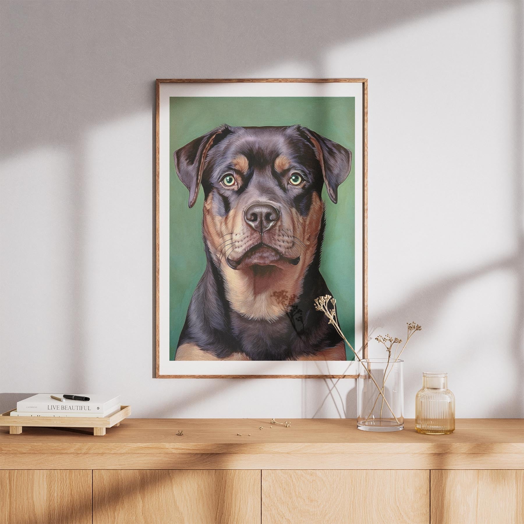 Rottweiler Green Painted Series image 8