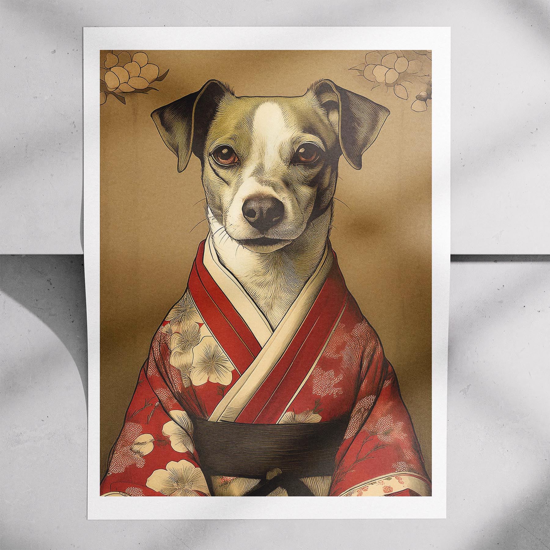 Jack Russell Japanse Kimono Dog Series image 7