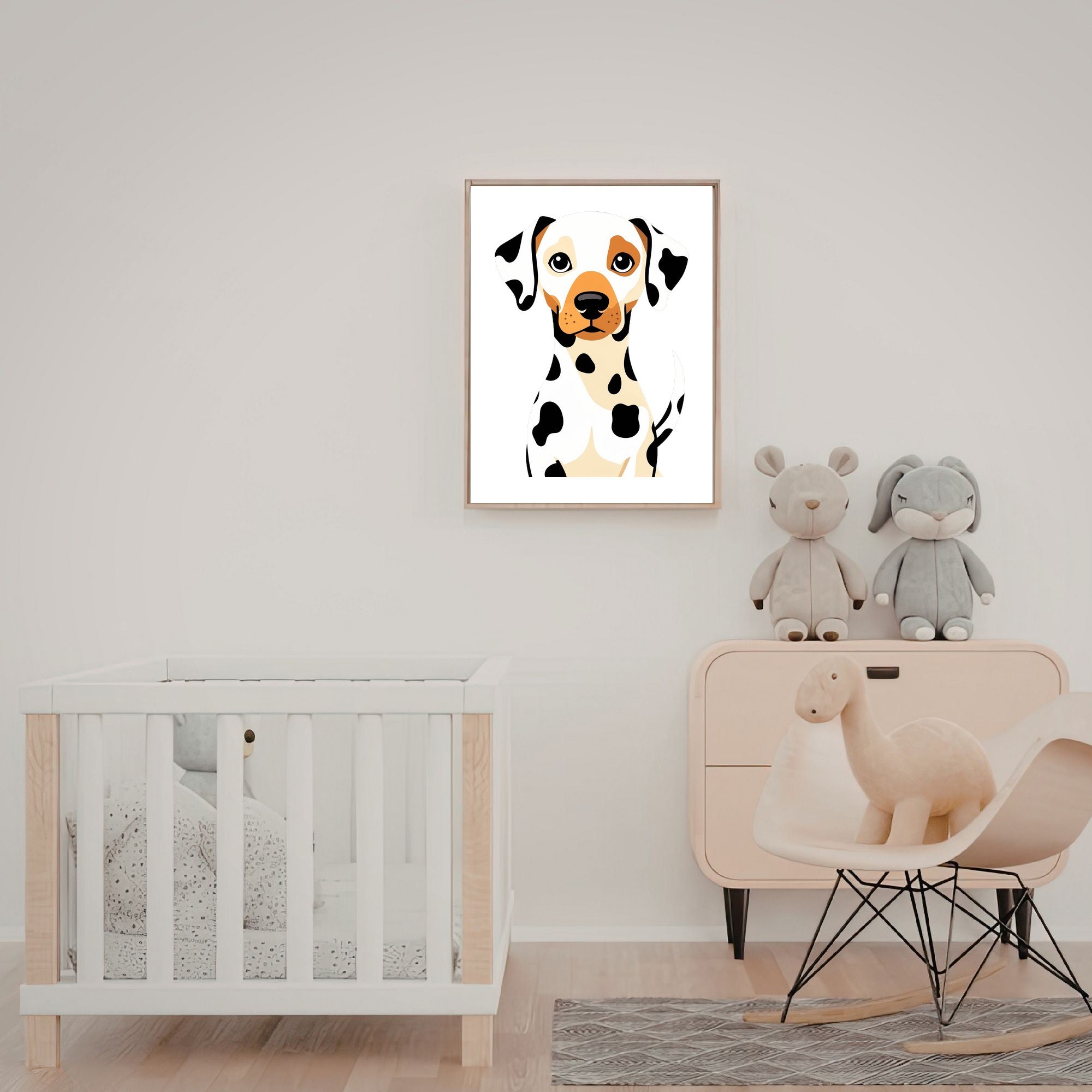 Bold Block Art Print - Framed Nursery Mockup